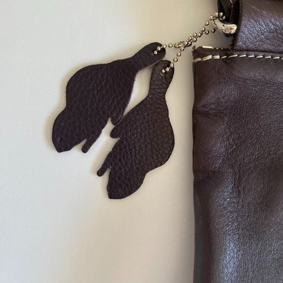 Roots Unisex VTG Venetian Village Leather Crossbody Bag - Picture 4 of 10